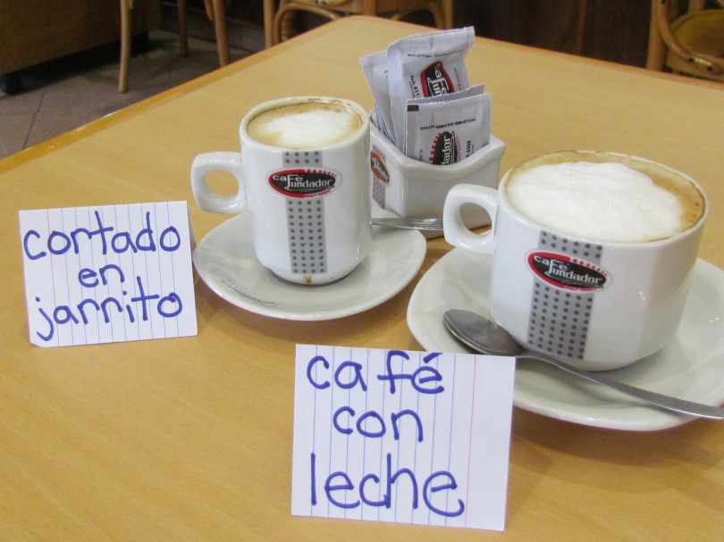 Coratdo en Jarrito and Café con Leche in Buenos Aires